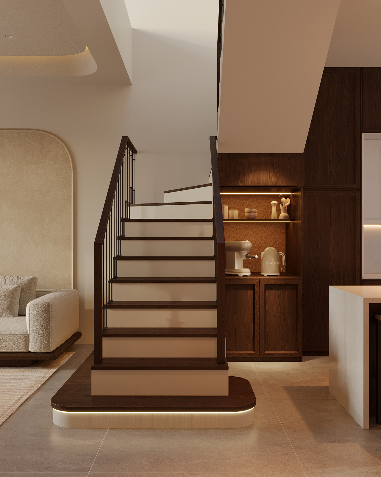 The Warm Balance – Modern Living Space-8