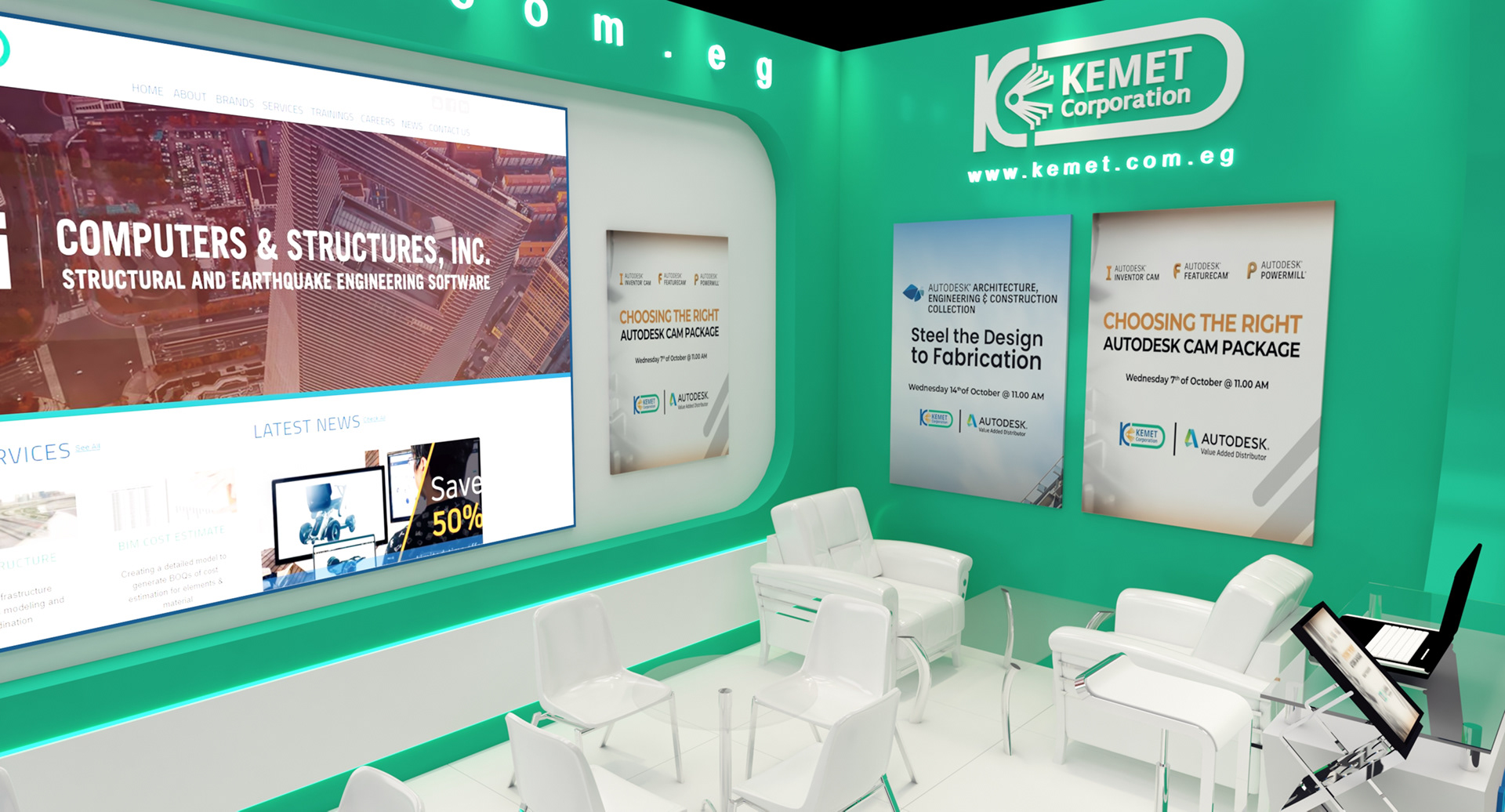 KEMET 2021 埃及展台设计-11