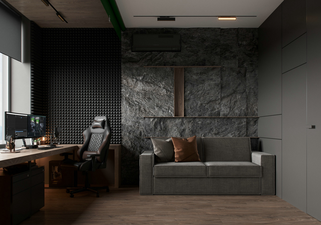 简约时尚单身公寓设计-30