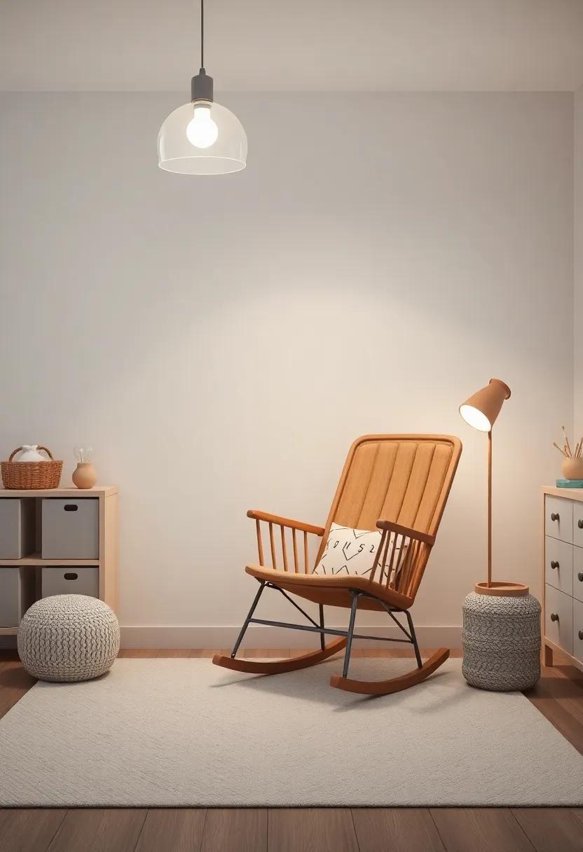 设计带舒适摇椅的完美育儿室-52
