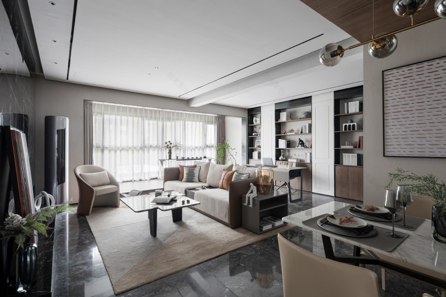 亚新集团偃师二期 A1 户型样板间丨中国洛阳丨郑州木易软装设计 樊迎迎-1