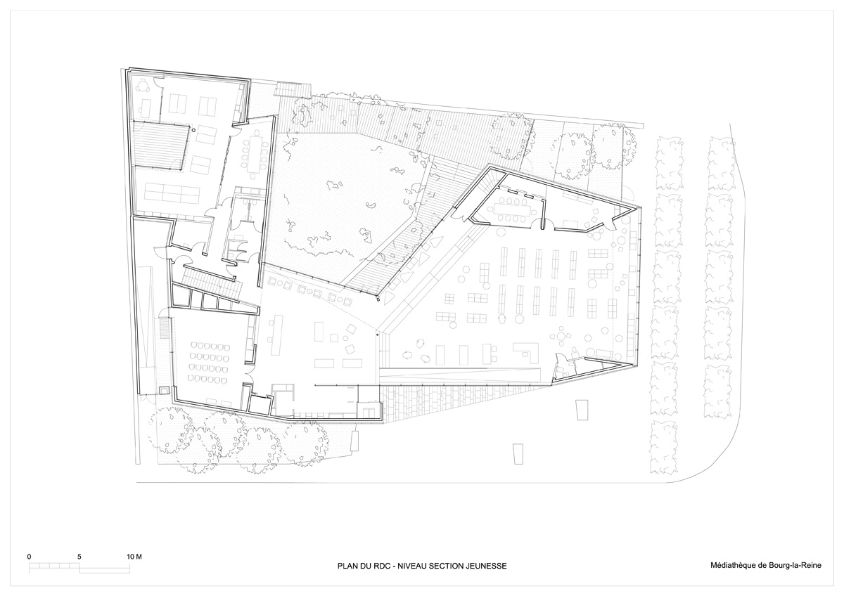 巴黎百年核桃树传媒图书馆丨法国巴黎丨pascale guédot 建筑事务所-37
