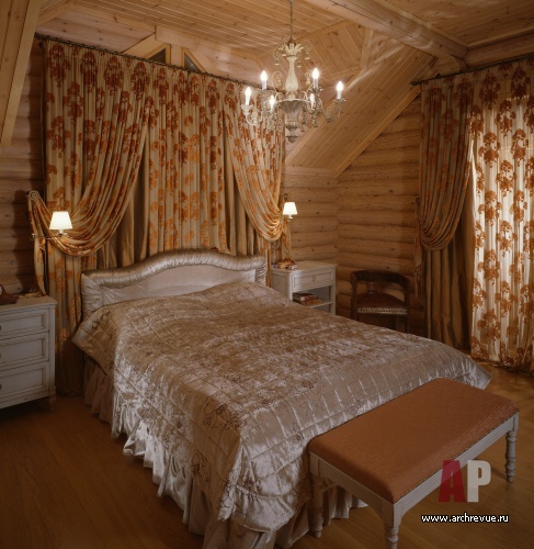 带阁楼和泳池的木结构住宅室内设计丨设计师 Ольга Фрадкина-29