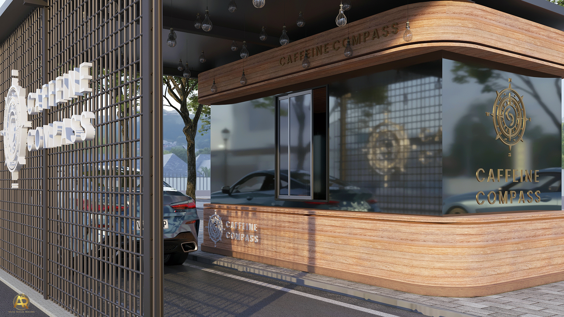 Caffeine Compass Drive Thru 咖啡店丨沙特阿拉伯丨Amira Raslan-8