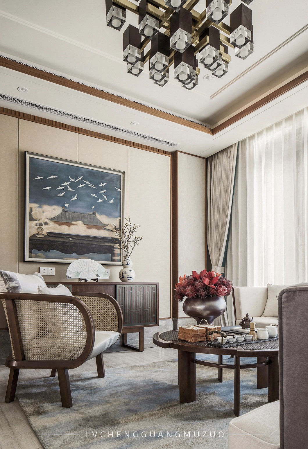 长沙绿城高尔夫样板间  绿城广木作设计-5