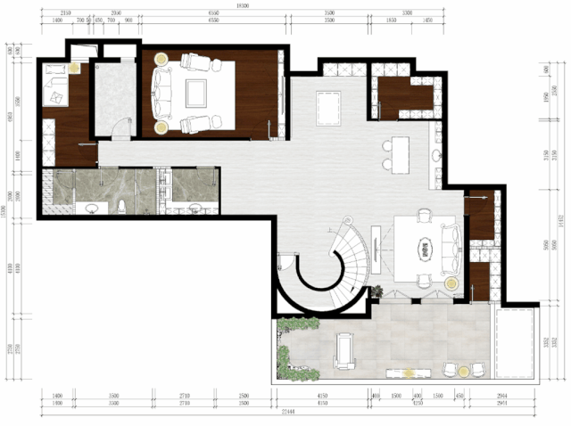 不输「李子柒的后院」！540㎡美式轻奢别墅设计，休闲舒适-59