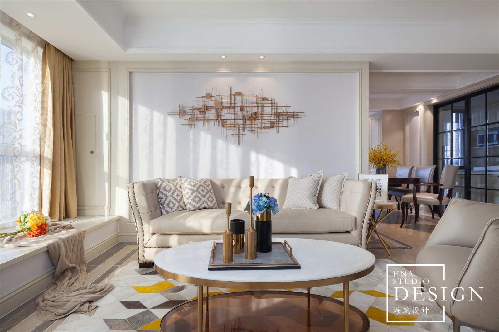 常州·典雅花园 120㎡现代美式住宅-1