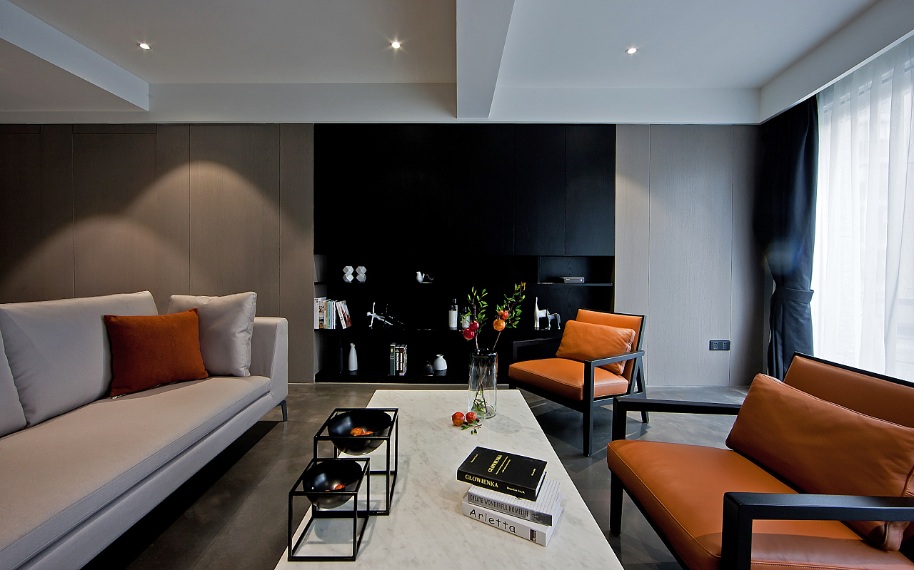 了不起的高级黑——160m²东方福邸  罗晓设计-1