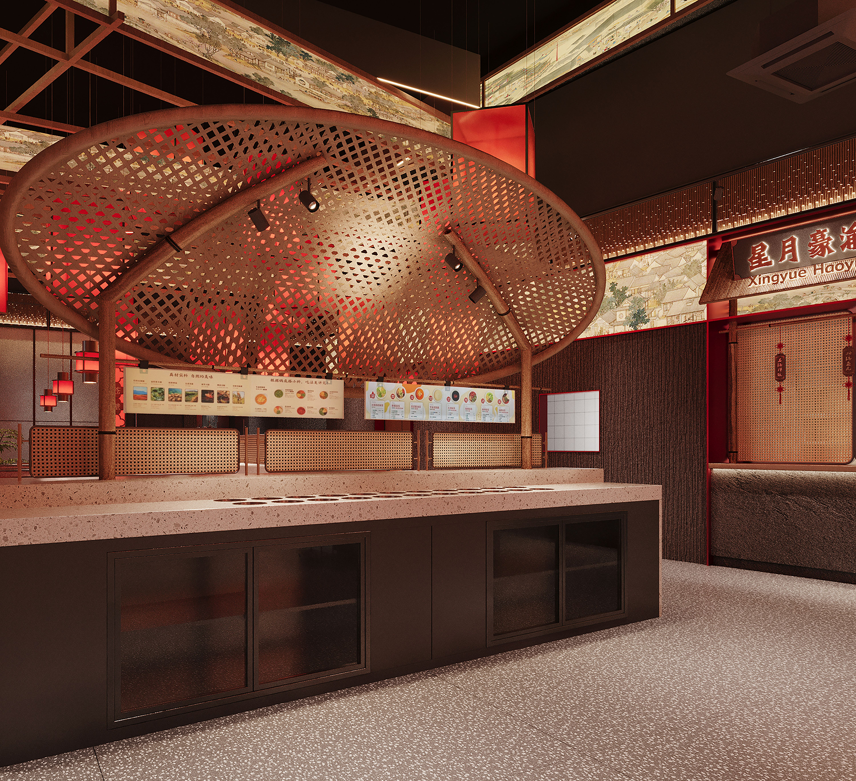 星月豪渝重庆火锅·迪拜店丨阿联酋迪拜丨魔戏空间设计,ABDdesign-49