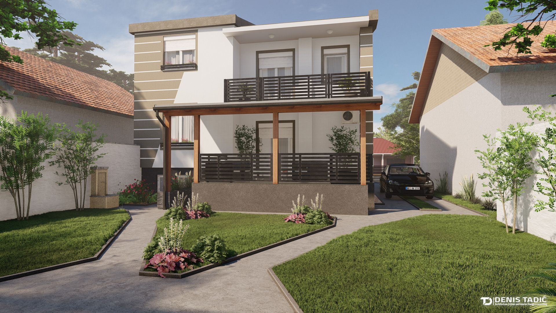 Erceg  外立面,大门和庭院的装修-20