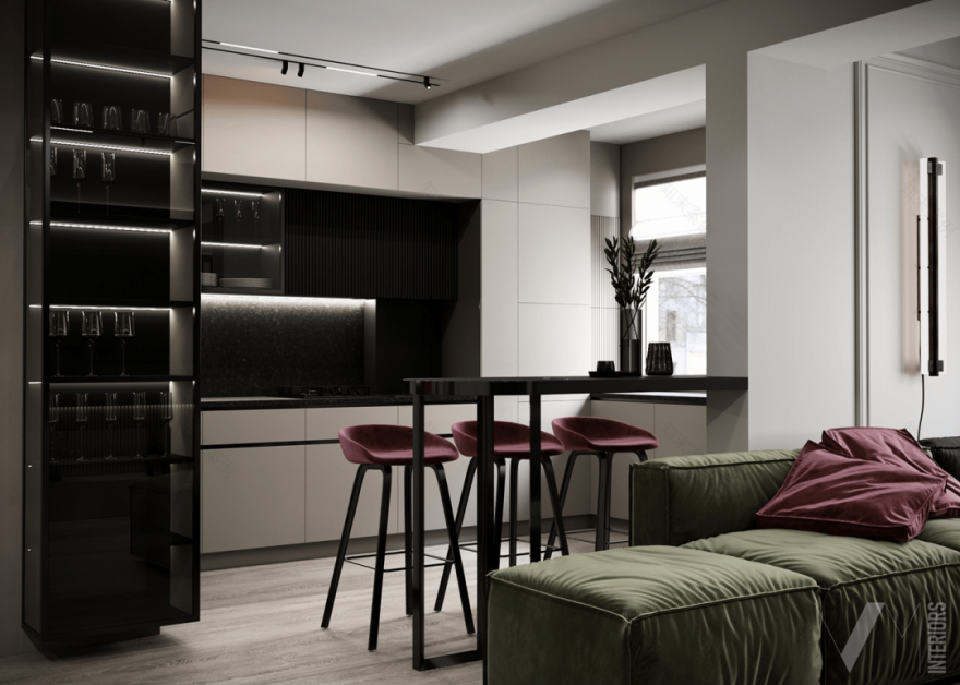 86㎡二居室公寓设计丨意大利丨意大利室内设计师Valeria Mahu-16