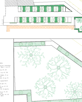 未明确提及（推测有停车场设计,种植规划,总平面规划等）