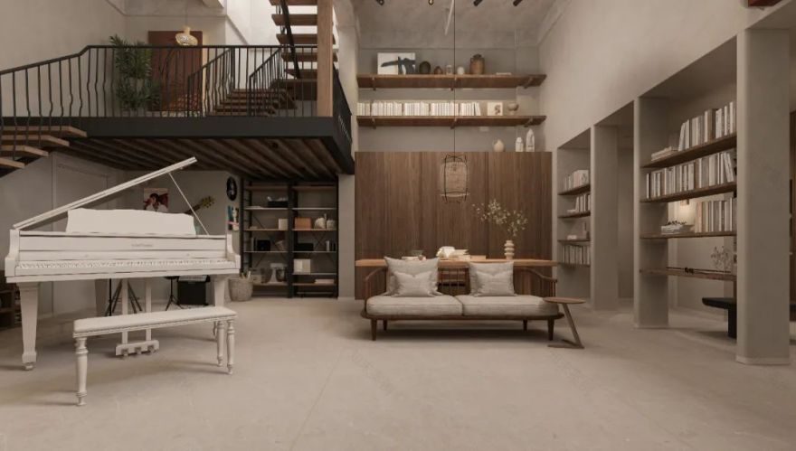 独享安静的自然淳朴叠拼别墅丨中国天津丨末那识-12