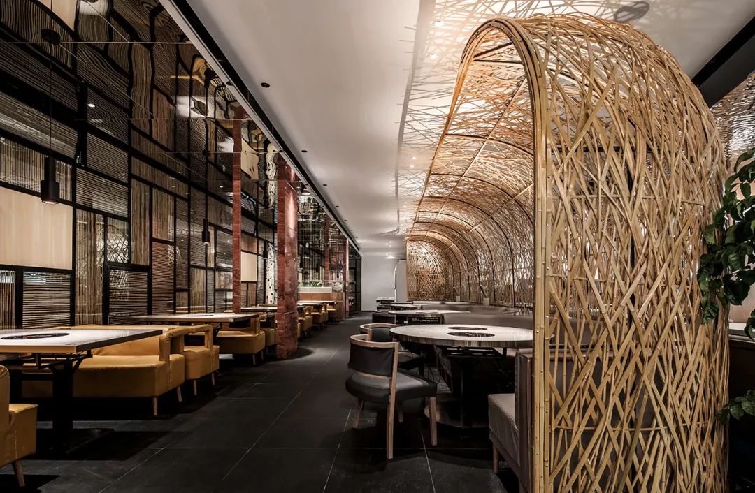 竹影清风,品味东方优雅——无锡山海津餐厅设计-6