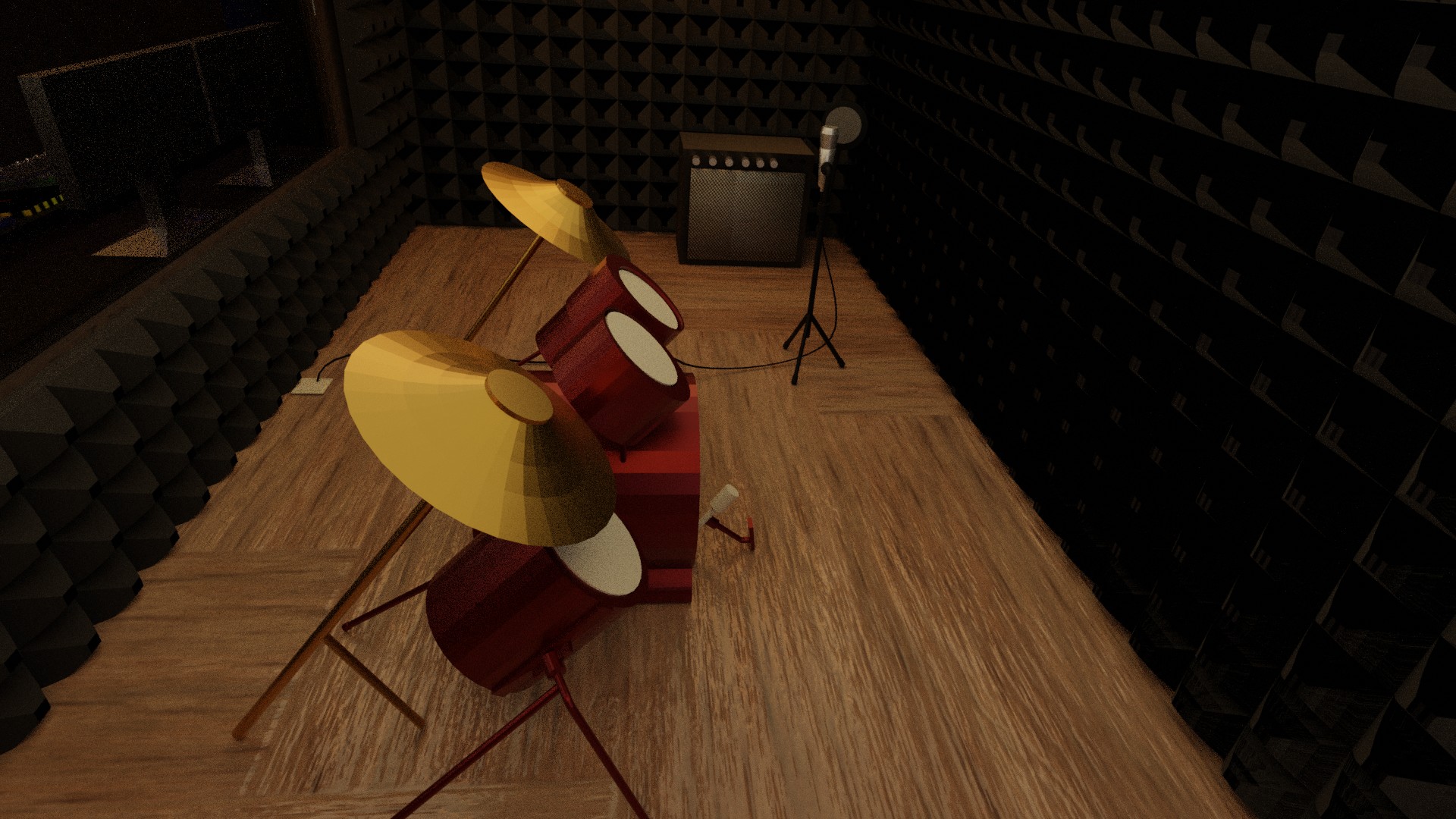 录音棚 3D 设计丨Ana Lázaro-6