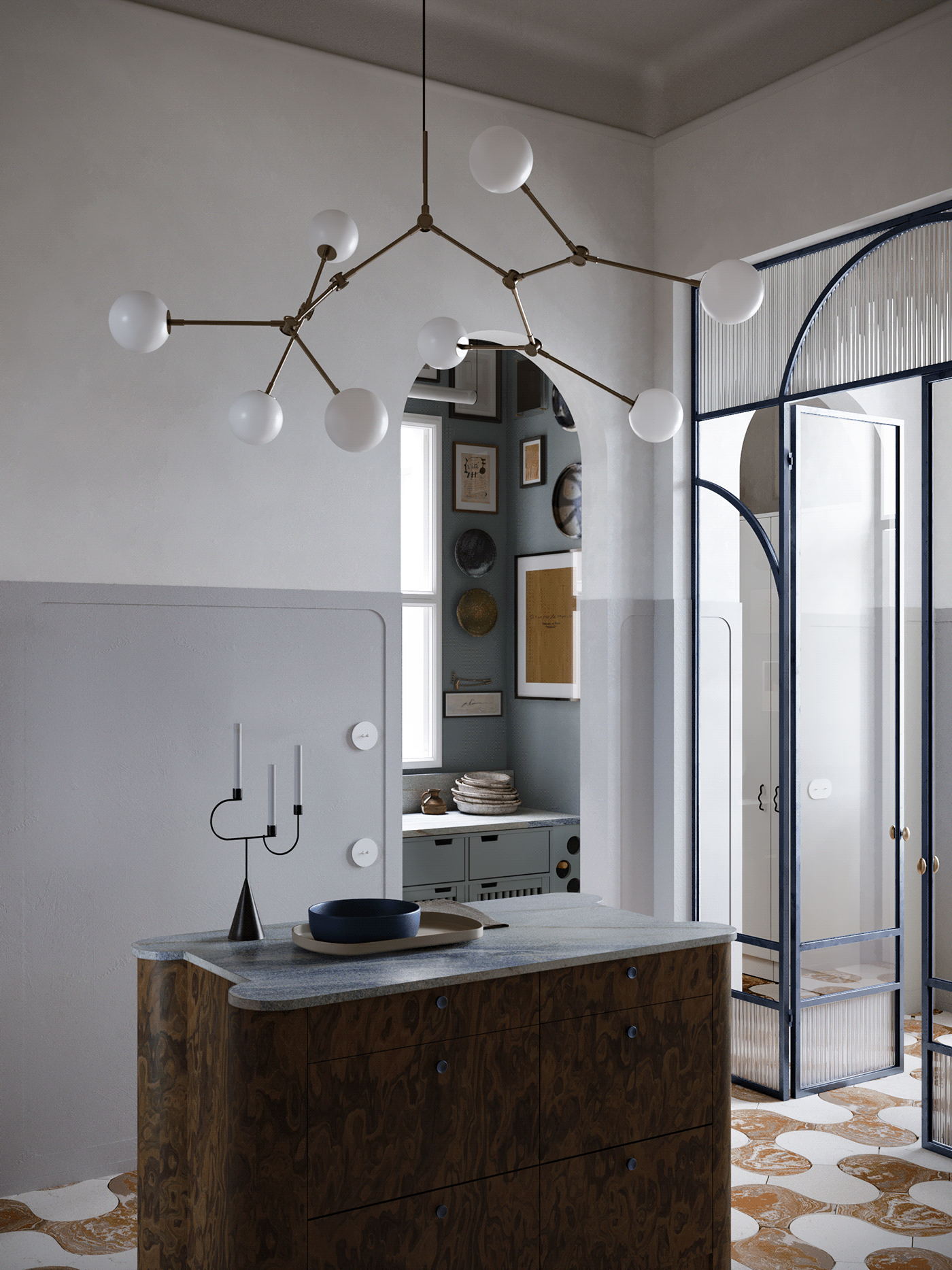 115㎡公寓设计 超有氛围感的住宅-7