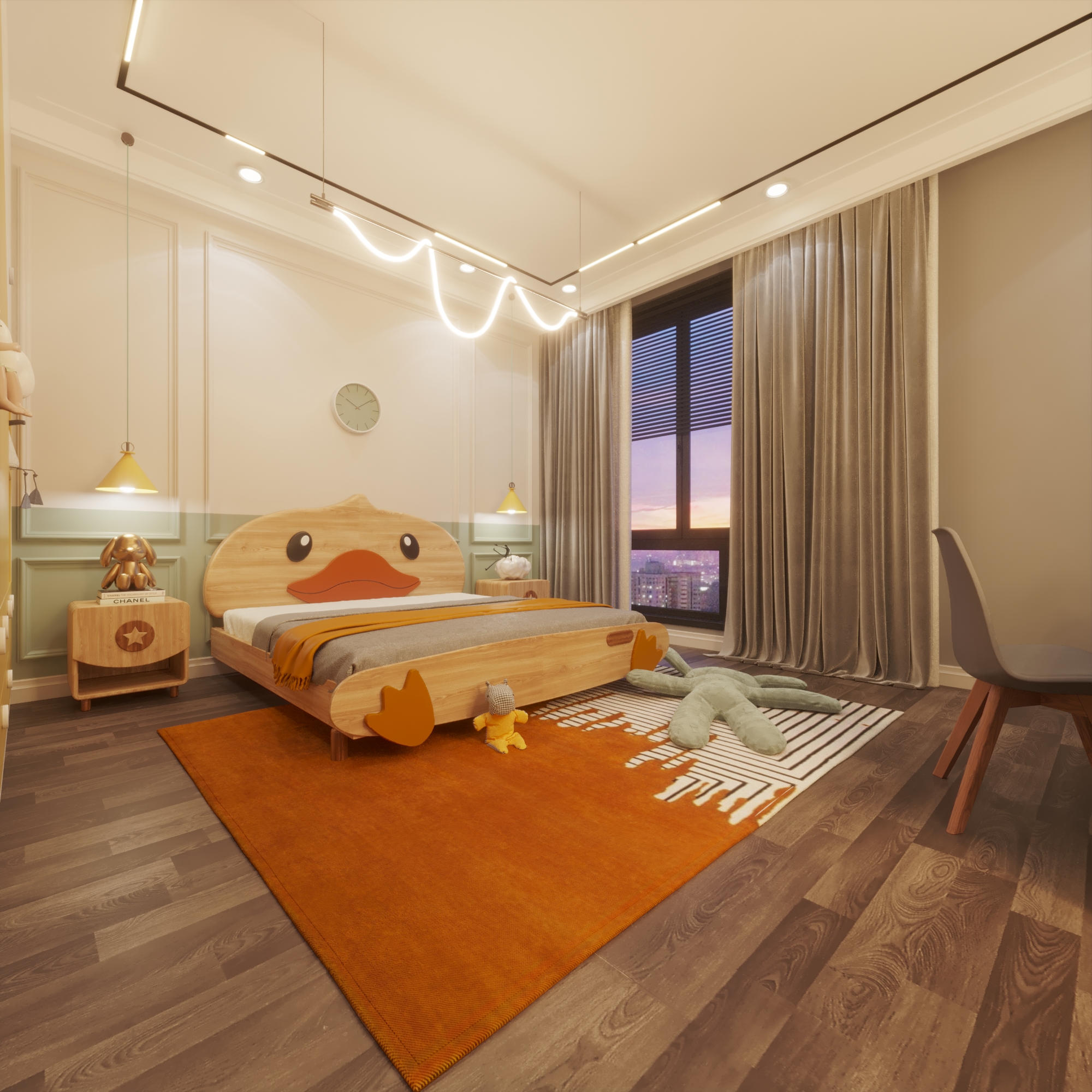 Girl Bed Room Modern-1