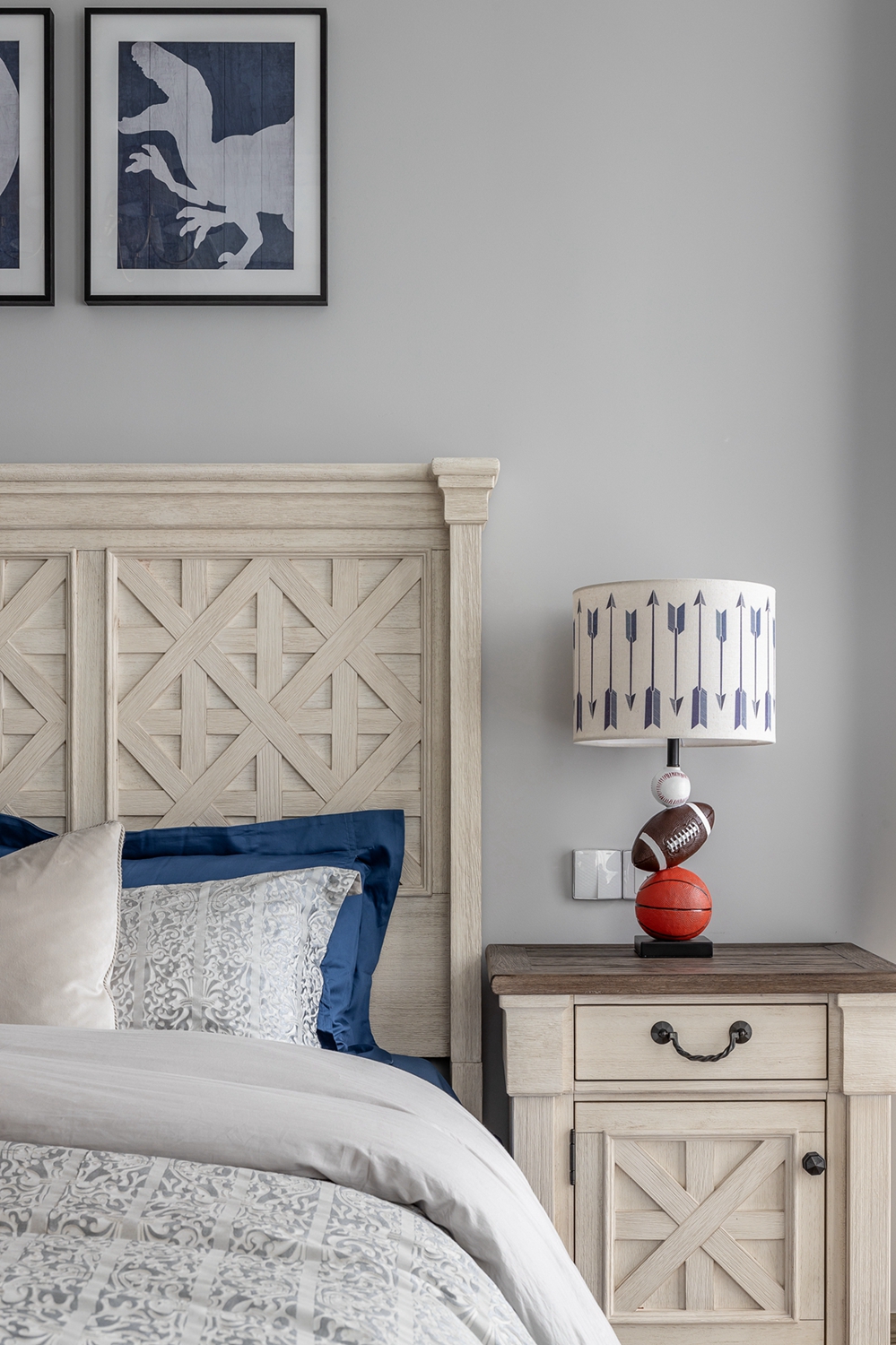 宏福樘设计丨平层丨200㎡美式复古混搭,延续经典爱情故事里的生活日常-53