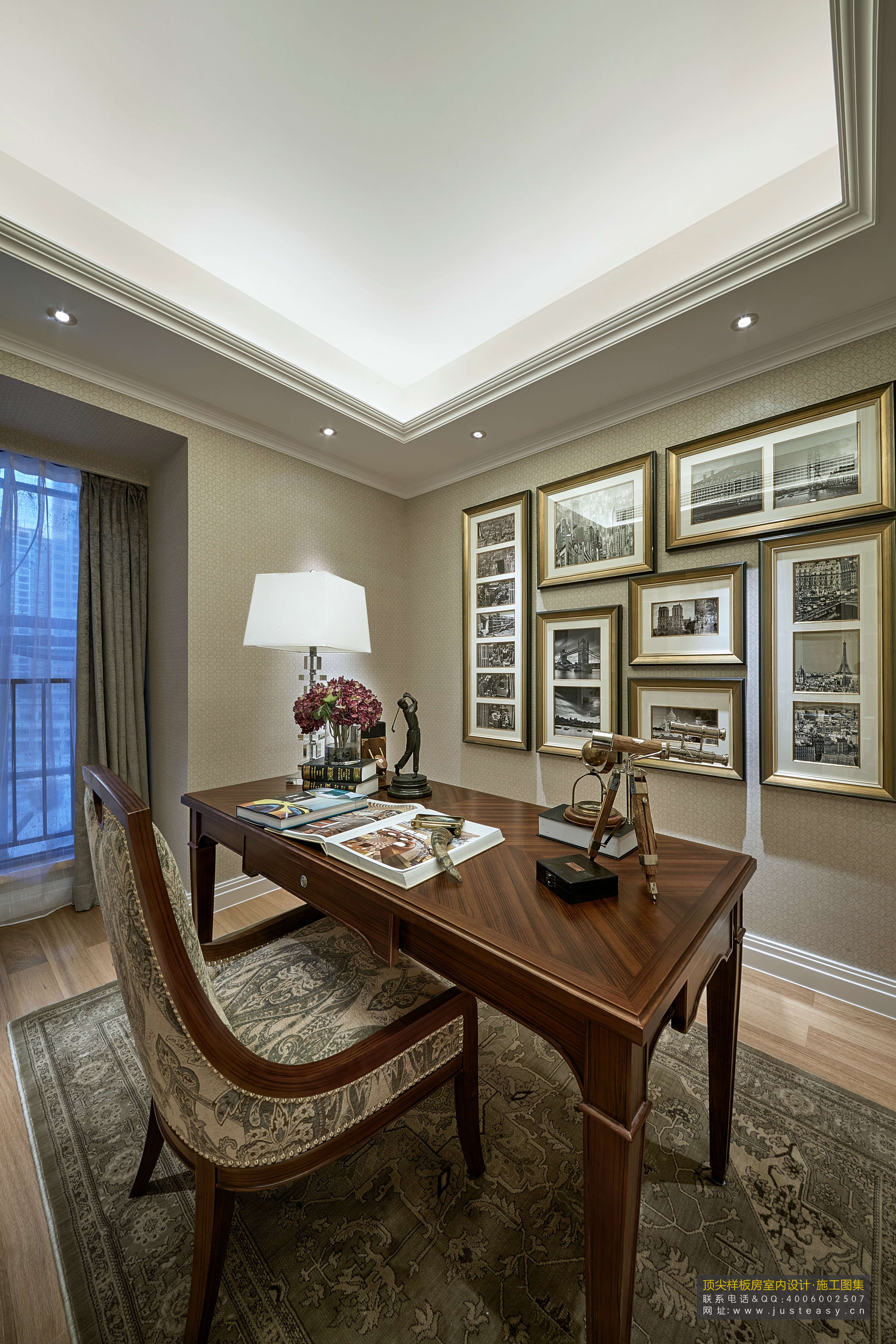 郑树芬 欧式重构品质生活  中航城翡翠湾样板房-3