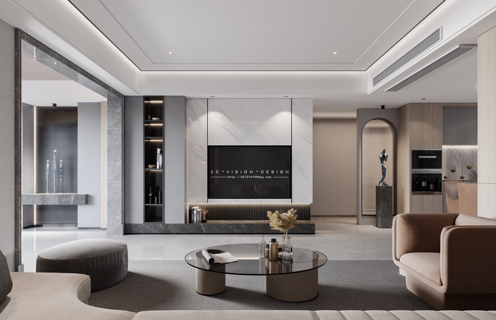 大气住宅 - 用极简诠释优雅的质感美学                     -1