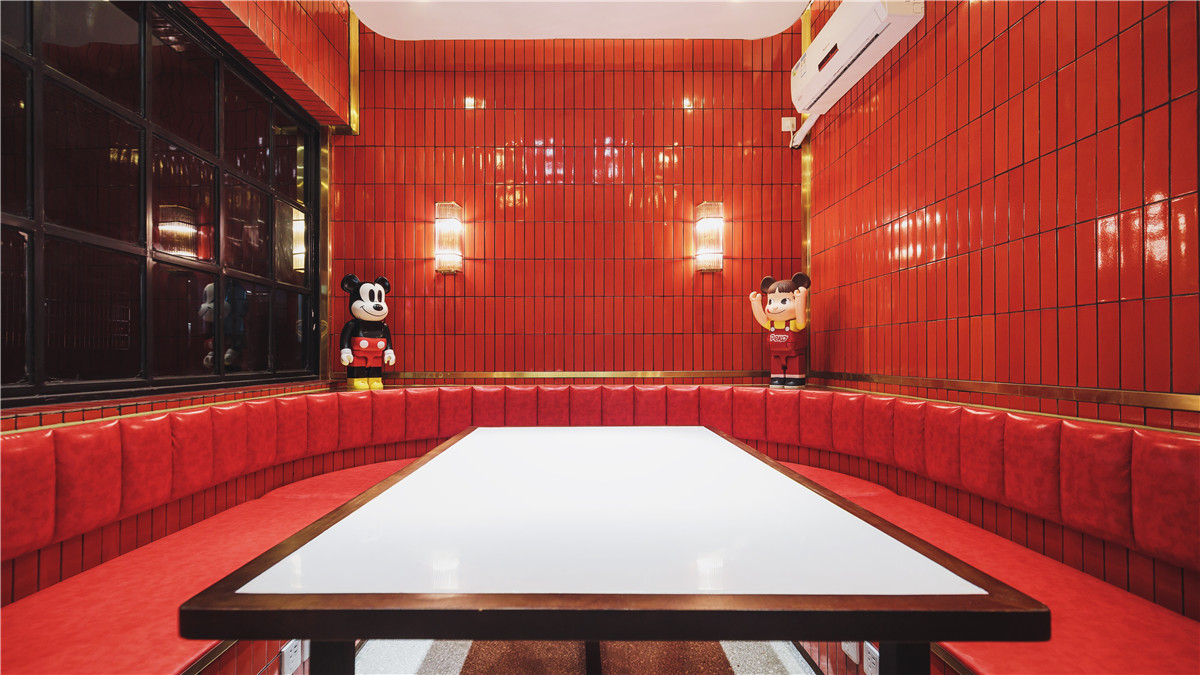 得闲饮茶公司旗舰店复古风格室内设计-45