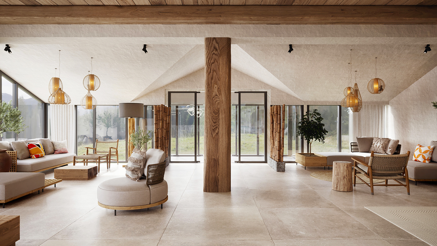 融合乌,日风格的酒店大厅设计丨乌克兰-14