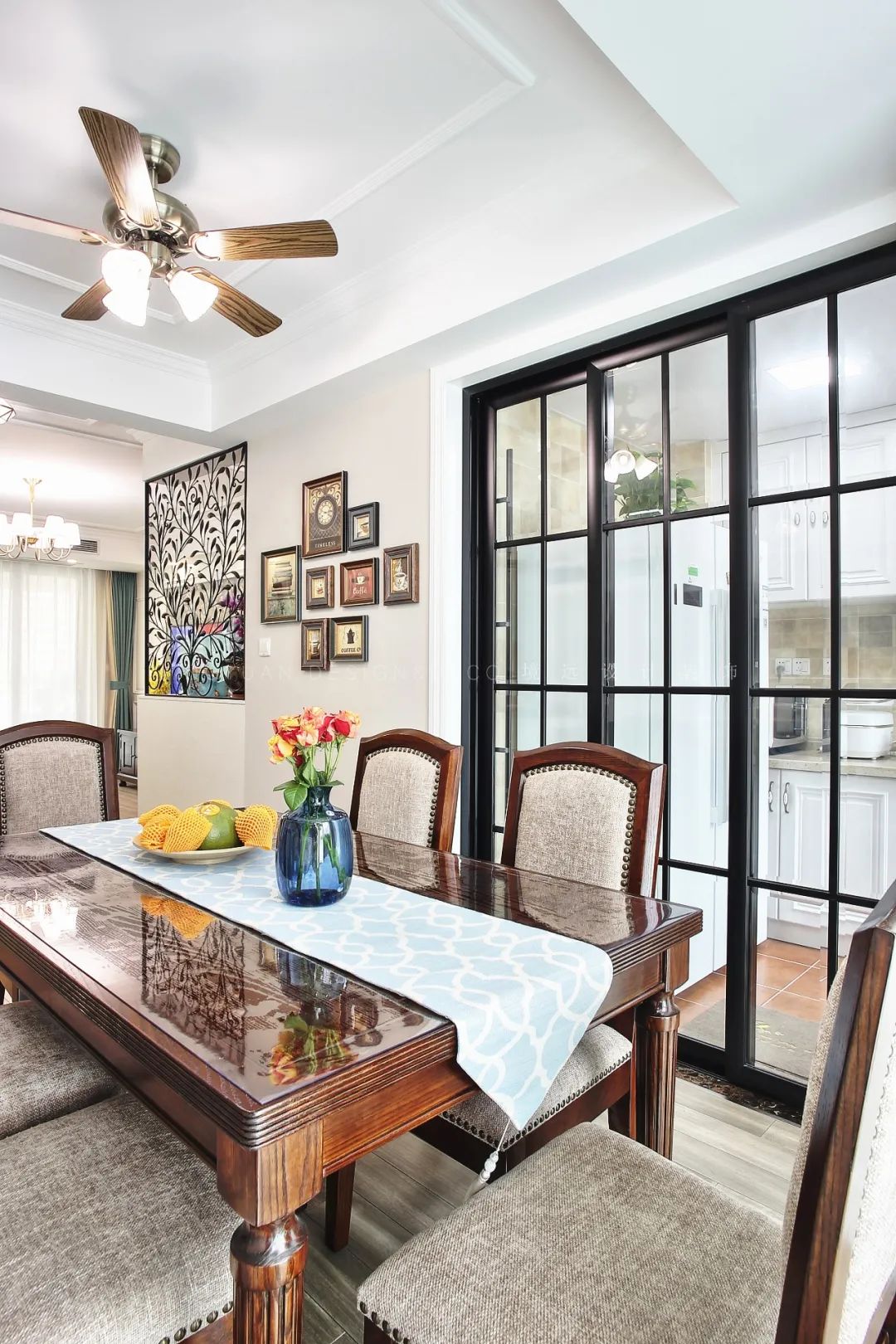 境远装饰 | 110㎡美式风空间,稳重典雅的舒适之家-57