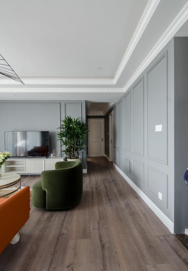 平层二手房翻新记 | 色彩与材质的巧妙搭配-14