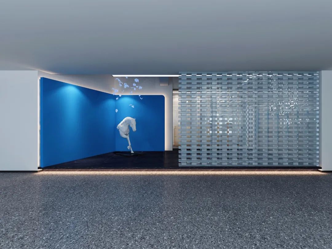 《快乐秀发》个性鲜明,绿色与蓝色交织的未来感空间-40