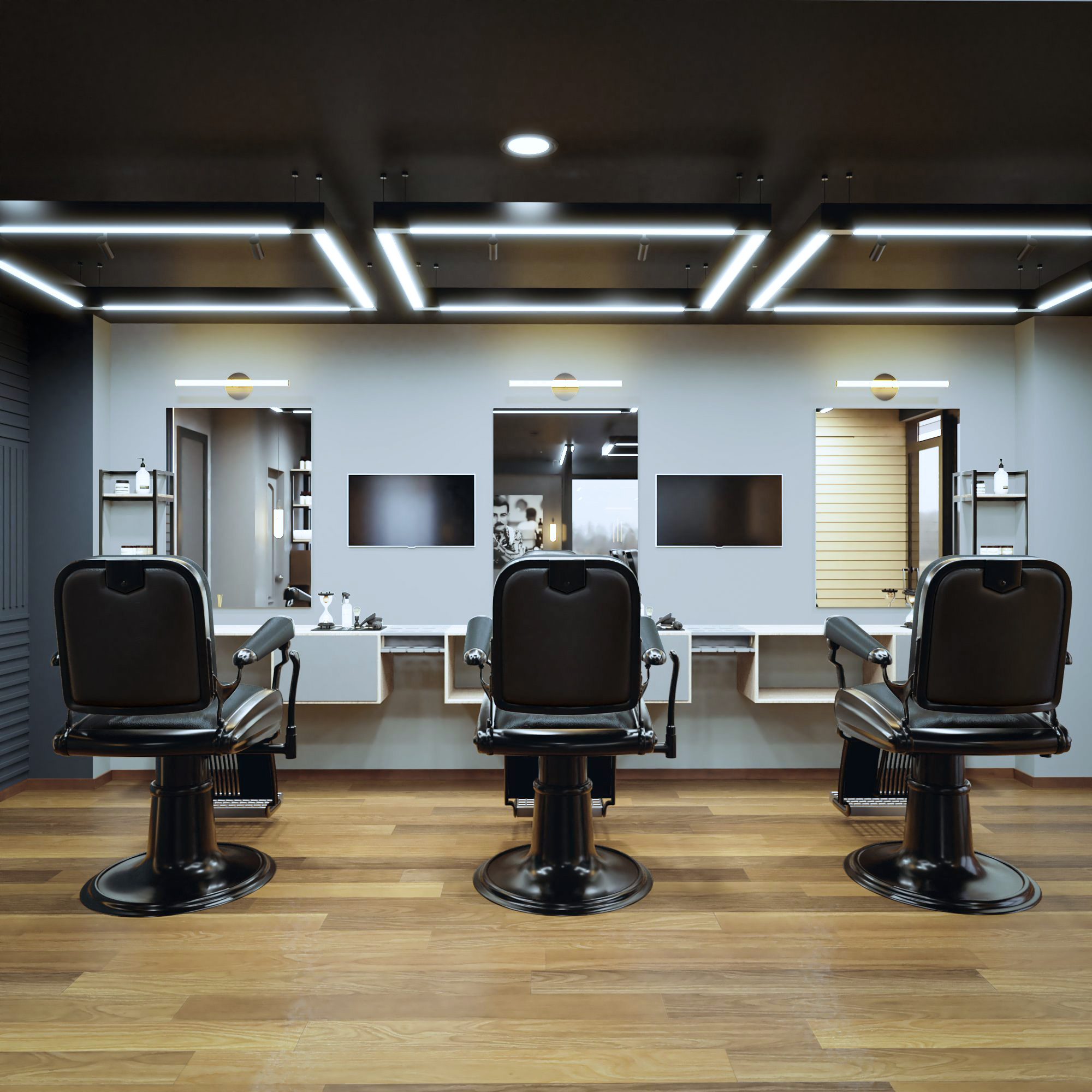 ROYAL BARBERIA STUDIO(皇家理发店工作室)丨Akroarquitectura工作室-0