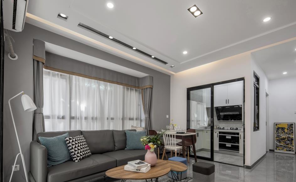 60㎡旧房改造,明亮宽敞的简约空间-6