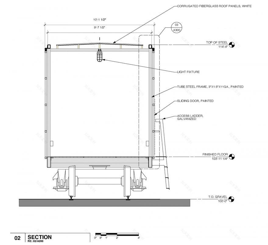 美国 Prairie Logic 避难所 | 嵌入草原的铝板“棚车”-31