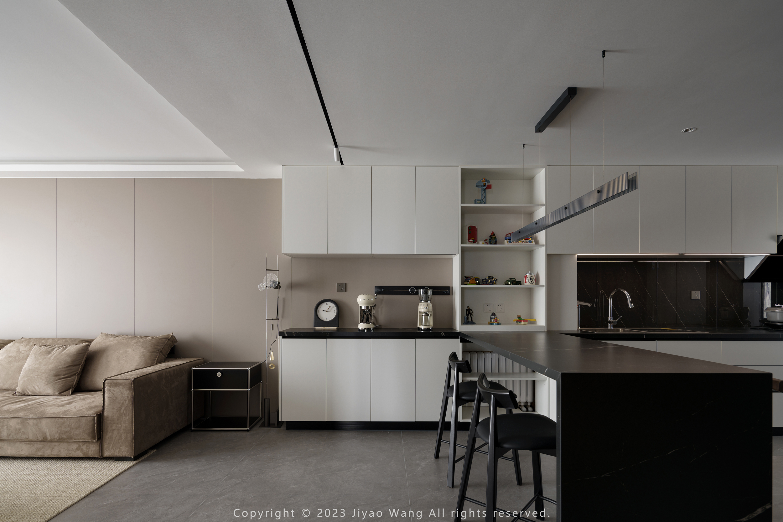 两居室现代简约风家装空间摄影案例丨中国北京丨研筑国际-5