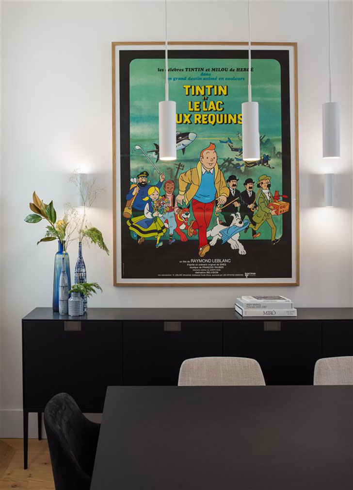 巴塞罗那 19 世纪古建筑中的明亮家园-11