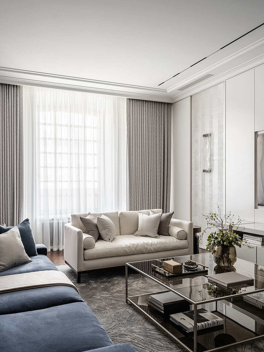 白色与中性公寓丨O&A London-1