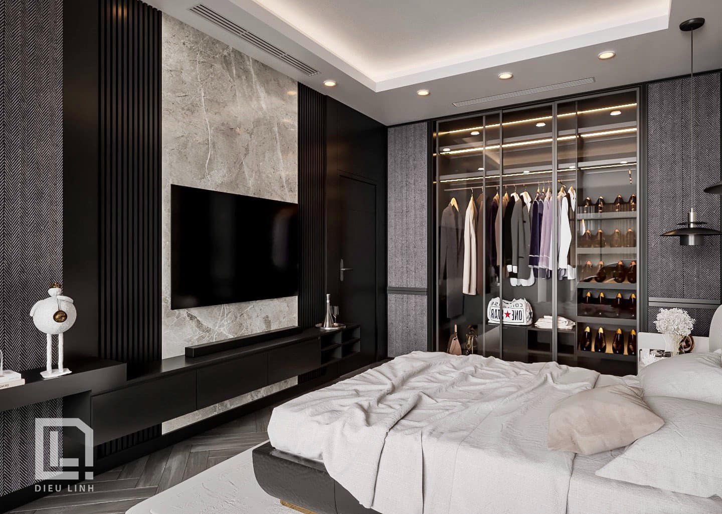 Sketchup卧室室内模型丨Dieu Linh-5