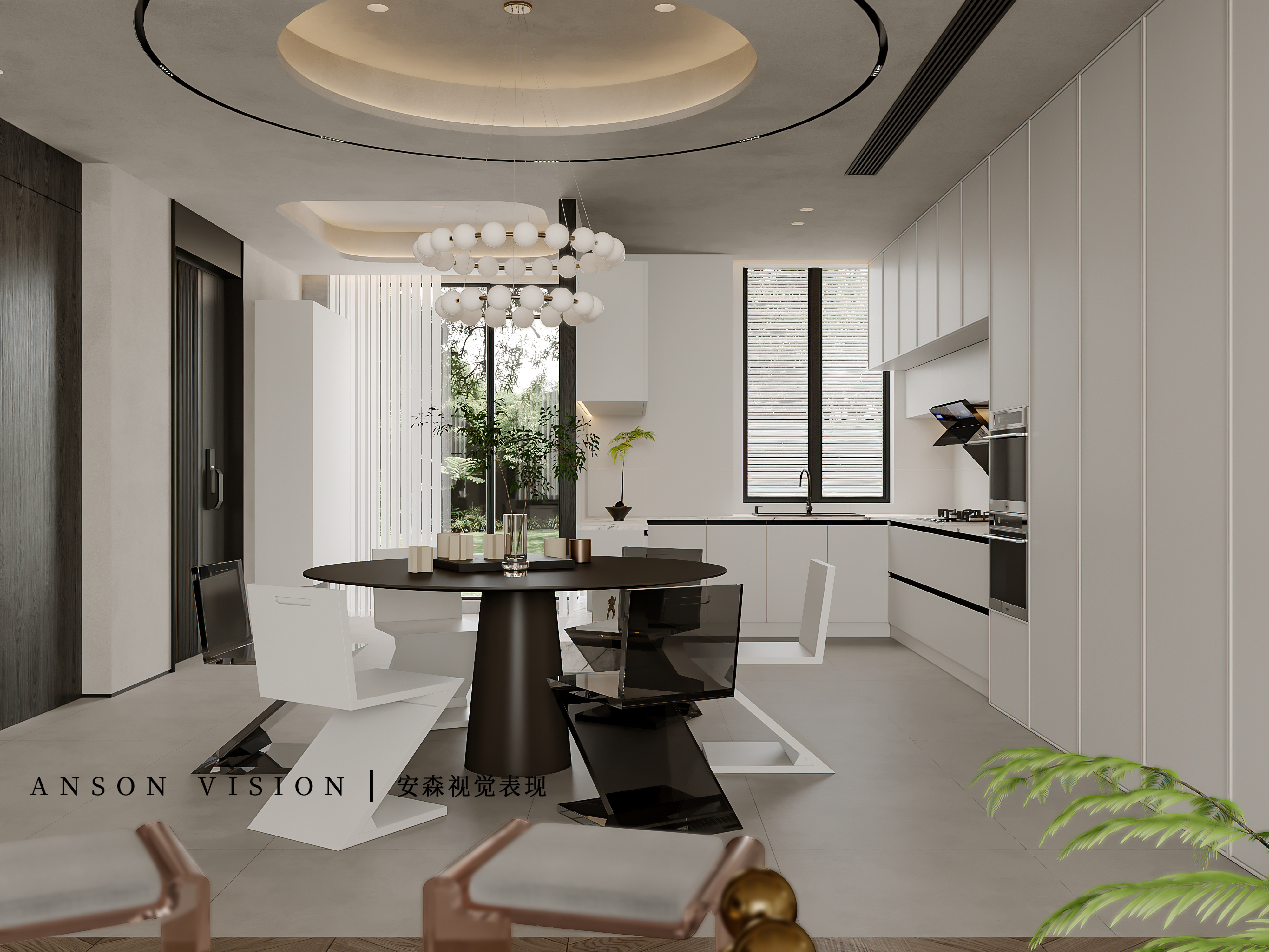 奶油风别墅排屋效果表现丨Ansonvision·蒙头睡-14