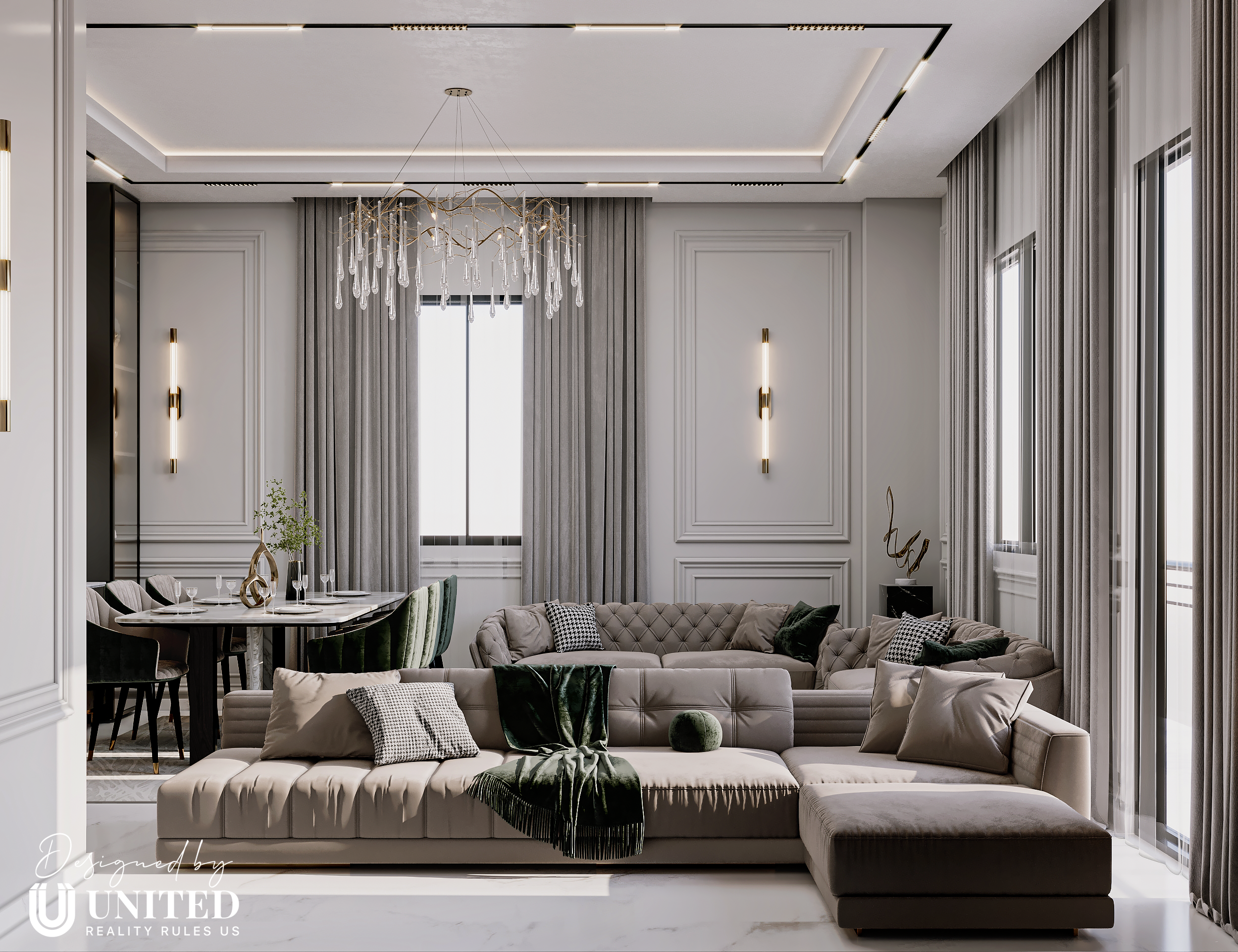 Neoclassic Apartment 室内设计丨埃及-17