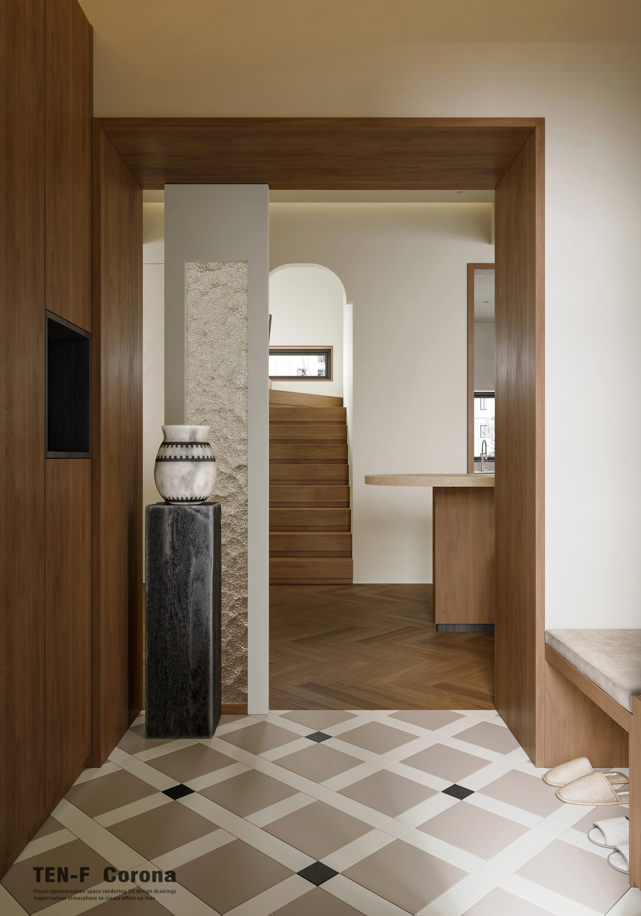 近期渲染  叠墅渲染表现-0