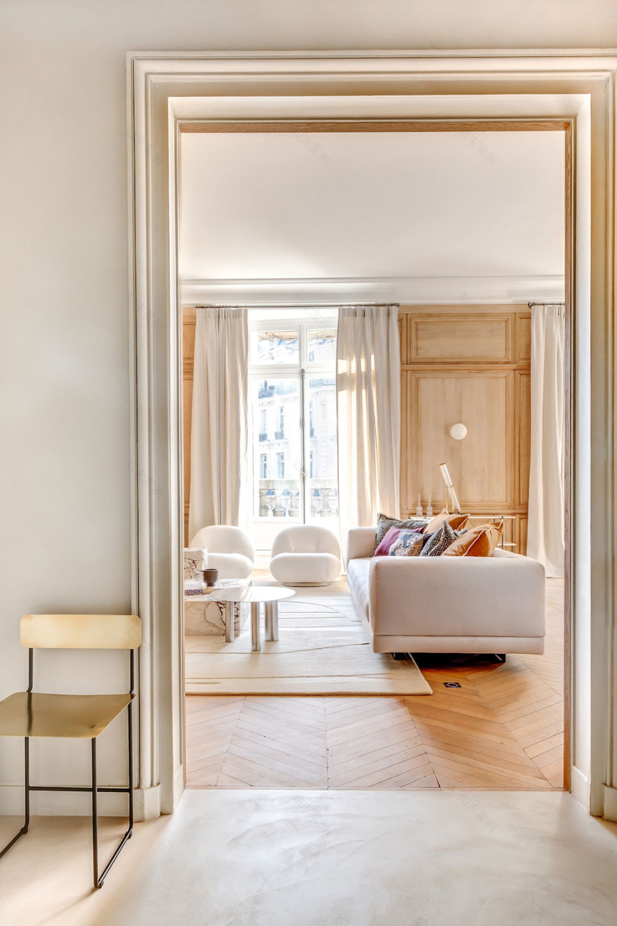 巴黎时尚公寓 | 古典与现代的完美结合-13