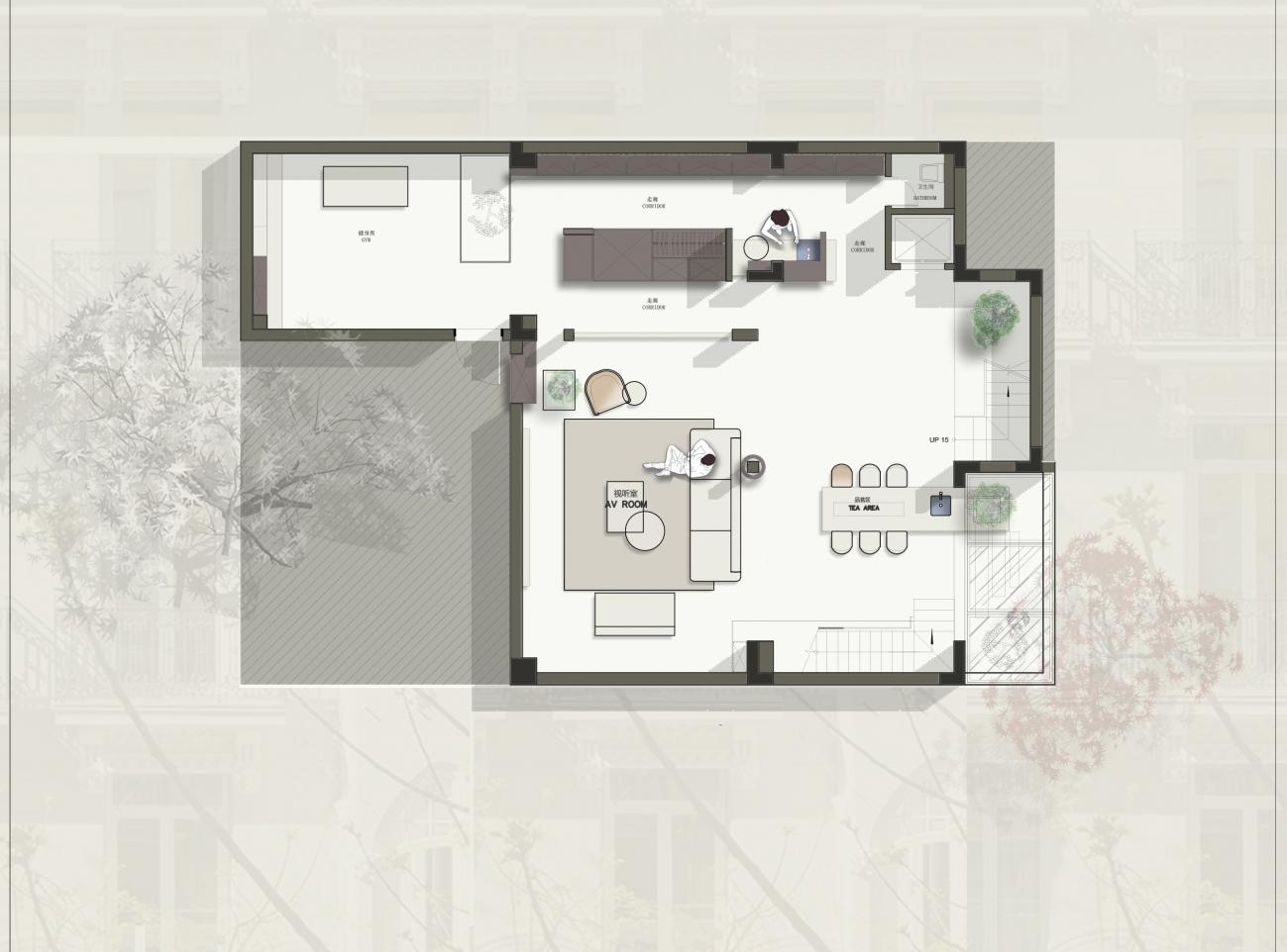 350㎡别墅简约白与原木经典搭配丨中国上海-8