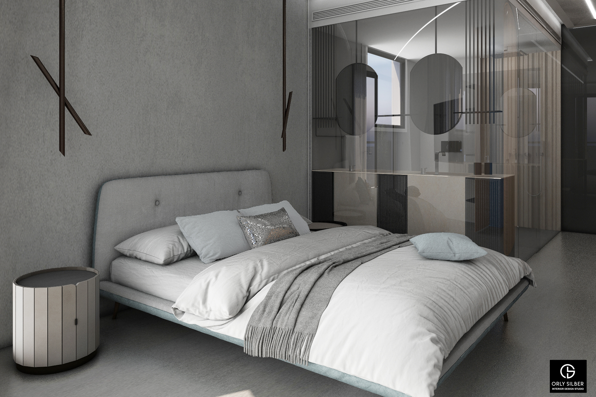 特拉维夫双层公寓，曲线墙体打造宁静氛围-6