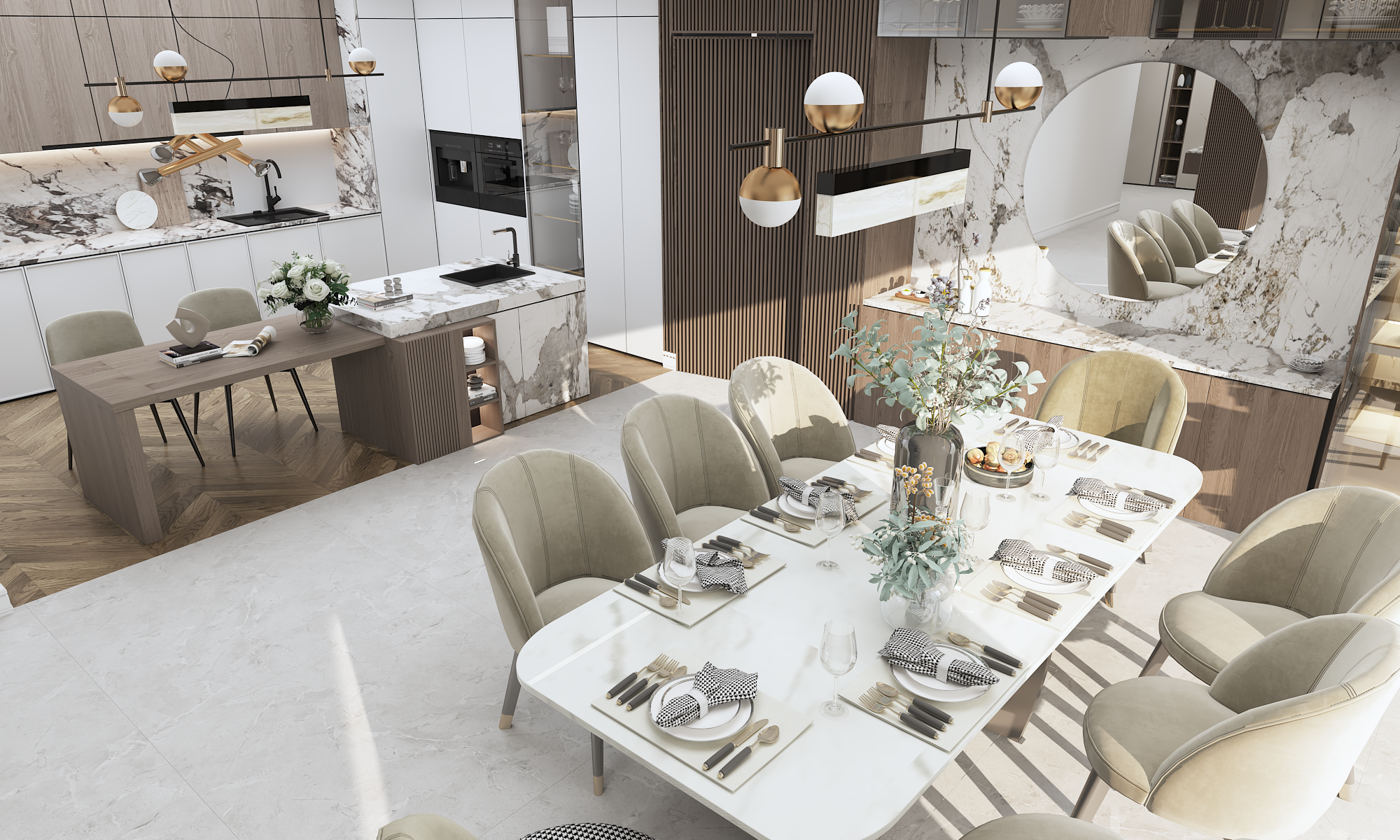 Apartment Up Town Cairo interior design-6