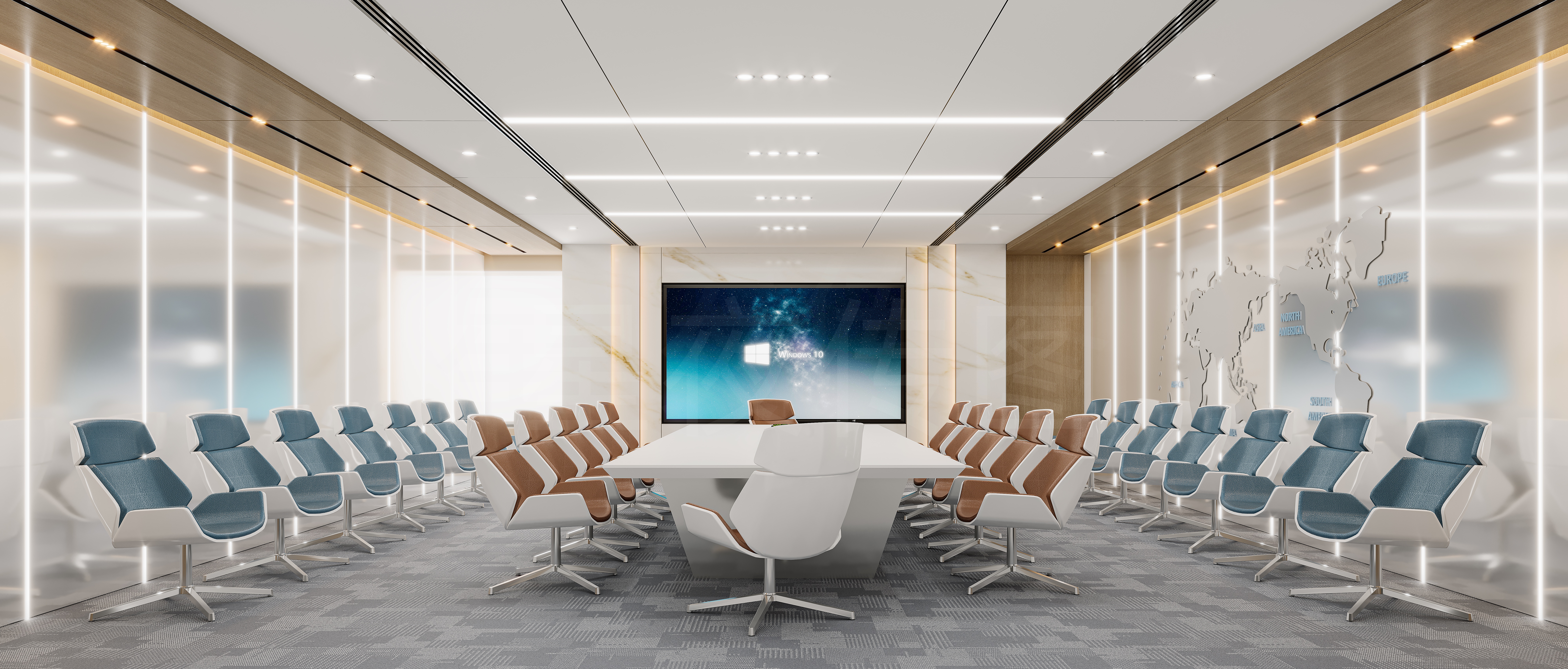 现代办公室 茶室 休息区  会客区-4