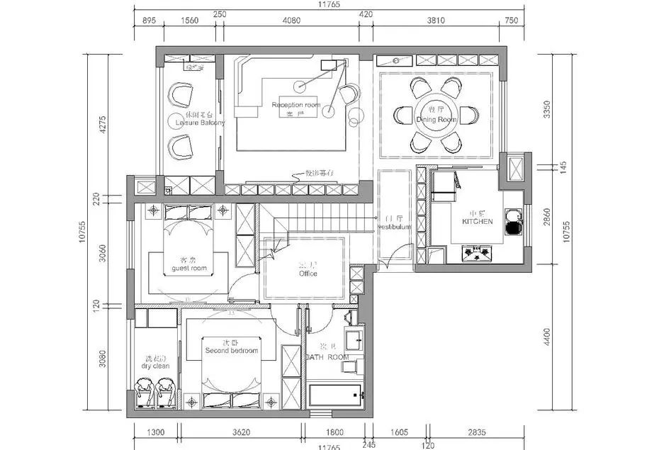 140m²现代简约三室，无玄关空间储物设计案例-16