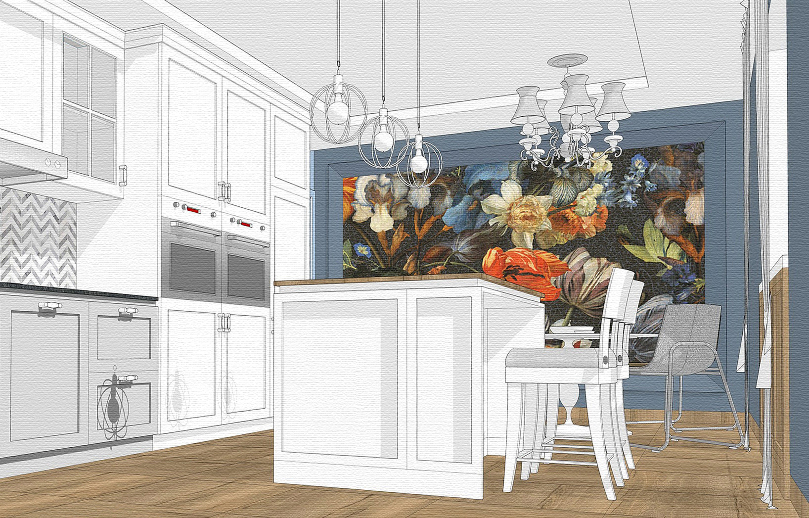 Portfolio. Interiors. Architecture of buildings.-106