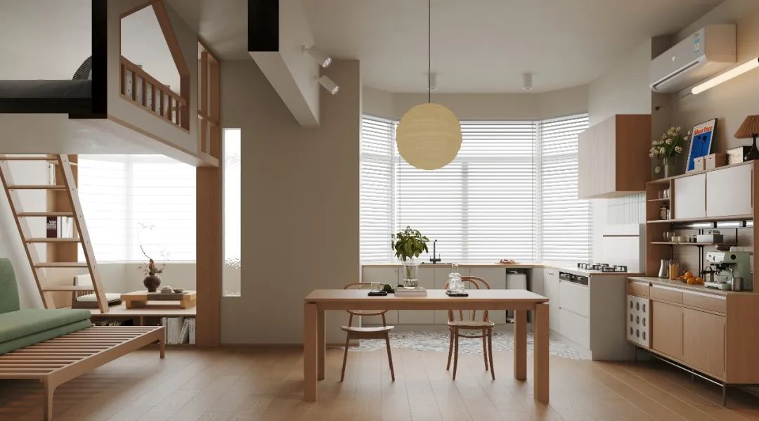 如愿实景｜岭秀名苑51㎡，在白与绿之间写下一首有关家的舒缓诗篇-59