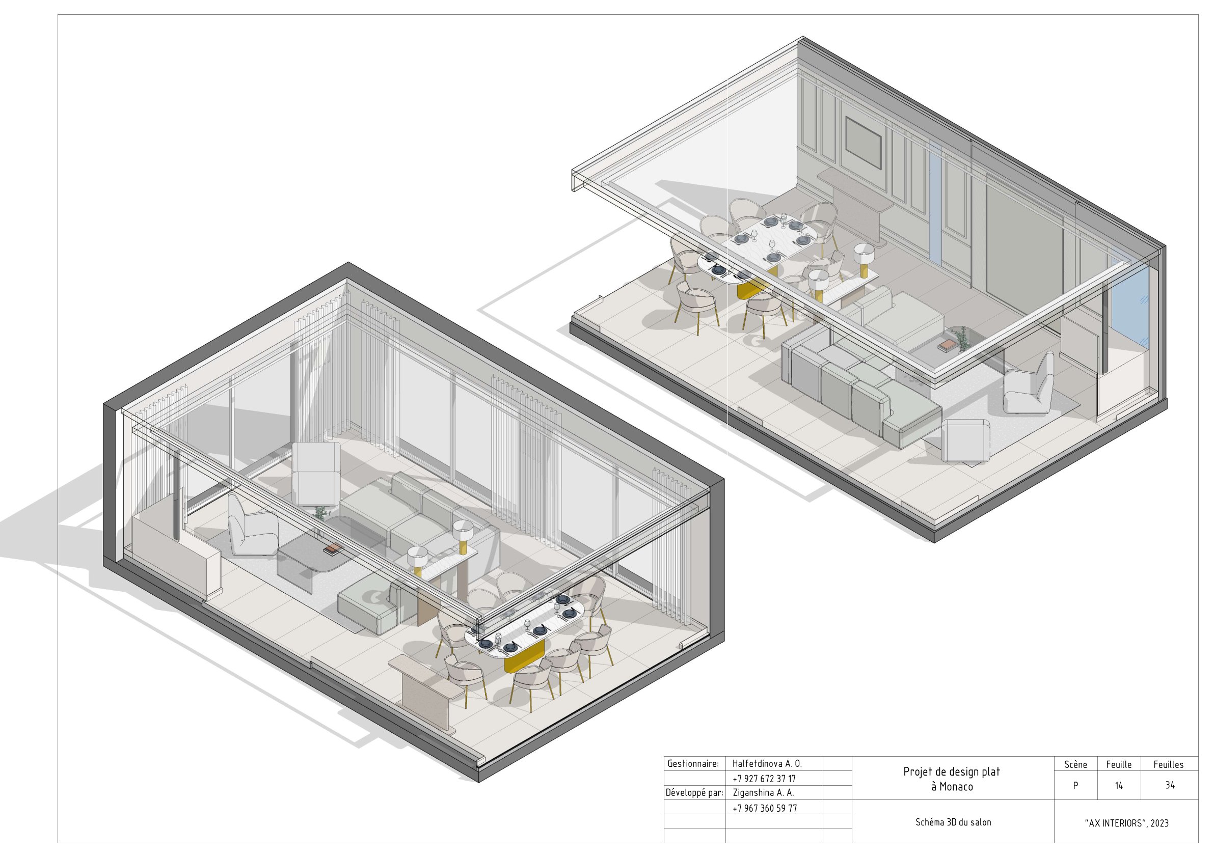 Working documentation of Monaco apartment-13