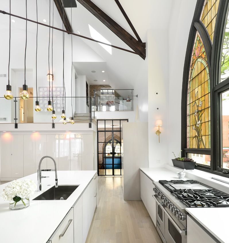 美国芝加哥哥特式教堂改造住宅-35