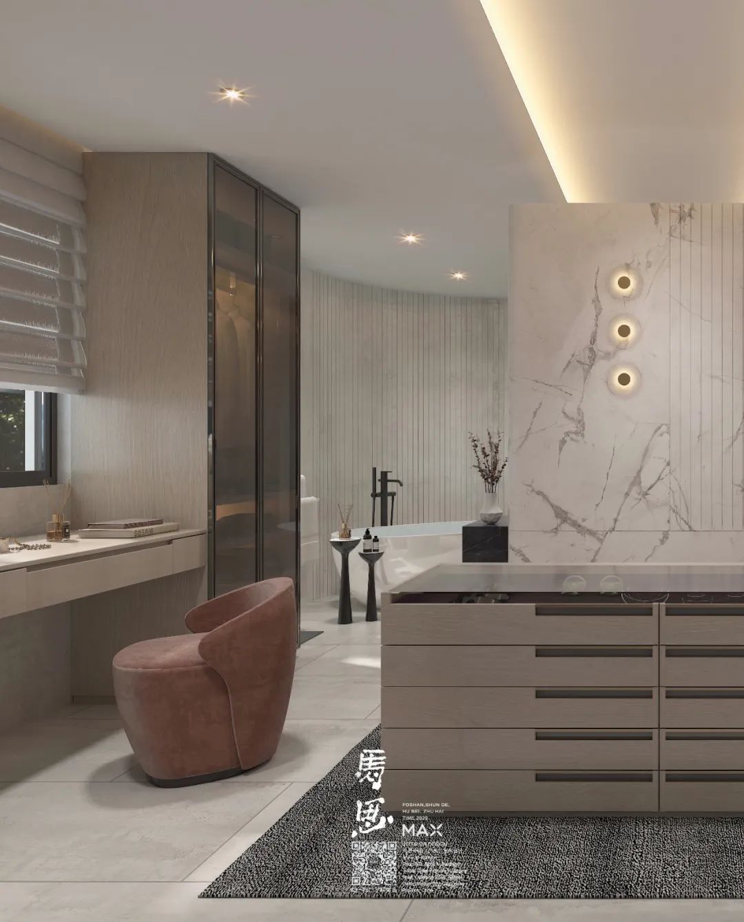 马思室内设计 | 温润雅致,静谧奢美,超凡脱俗的设计格调-103